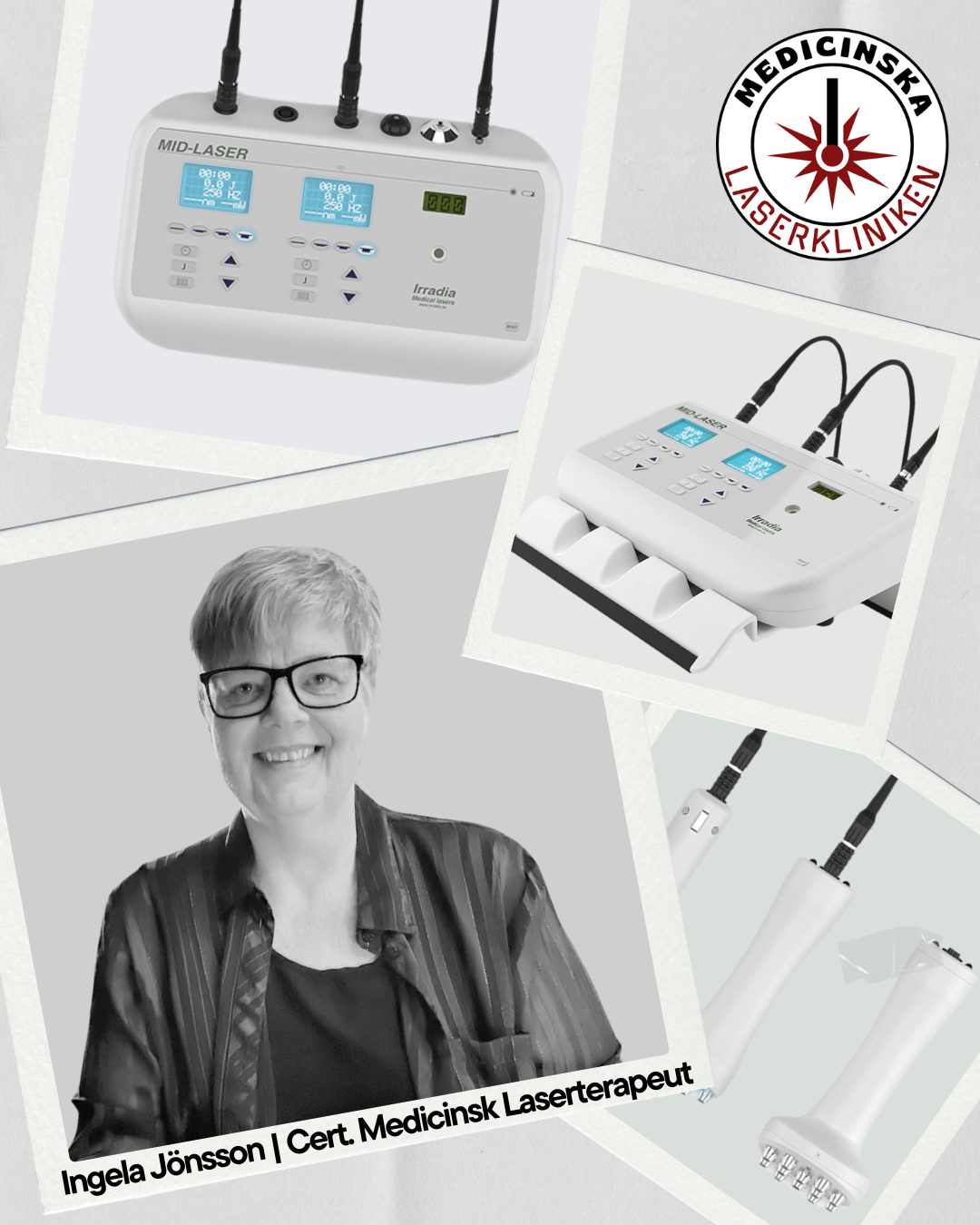 Bild på Ingela Jönsson Cert.Laserterapeut på Medicinska Laserkliniken